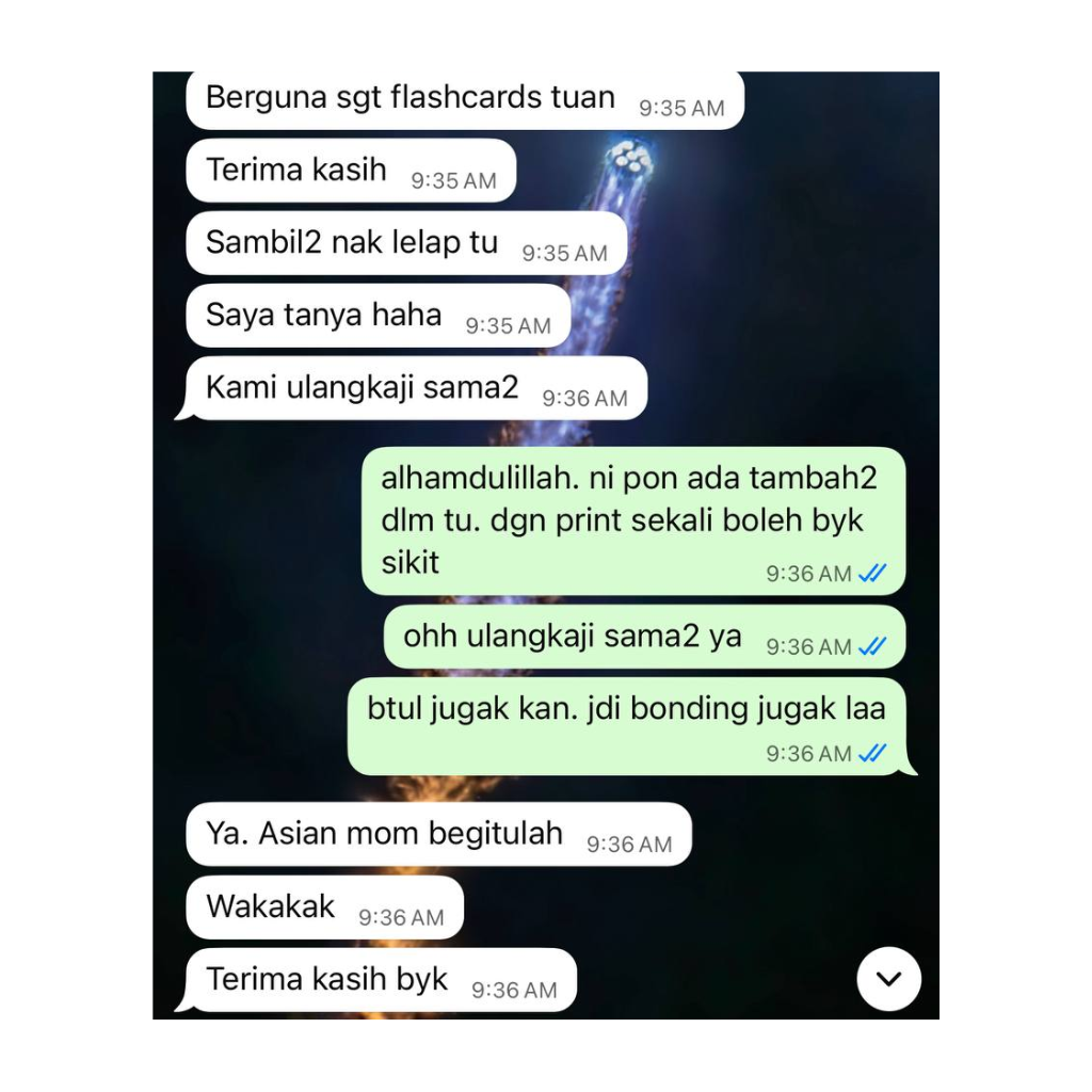 Testimoni Pengguna Flashcard Sejarah
